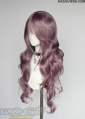 L-3 / KA037A Dusty Purple long layers loose waves wig