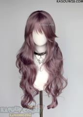 L-3 / KA037A Dusty Purple long layers loose waves wig