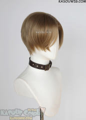 Resident Evil Leon S. Kennedy short side parted mixed brown wig