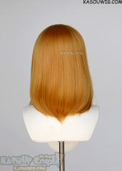 M-1/ KA019 carrot orange long bob cosplay wig. shouder length lolita wig suitable for daily use