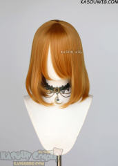 M-1/ KA019 carrot orange long bob cosplay wig. shouder length lolita wig suitable for daily use