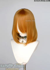 M-1/ KA019 carrot orange long bob cosplay wig. shouder length lolita wig suitable for daily use