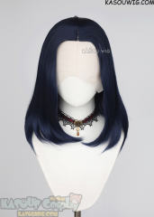 Lace Front>> Dark Blue middle part medium length wig LFM-1/SP10 Arcane Caitlyn