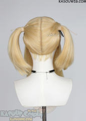 M-2/ KA008 ┇ 50CM / 19.7" yellow blonde pigtails base wig with long bangs