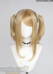 M-2/ KA011 ┇ 50CM / 19.7" Honey Butter blonde pigtails base wig with long bangs