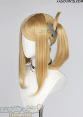 M-2/ KA011 ┇ 50CM / 19.7" Honey Butter blonde pigtails base wig with long bangs