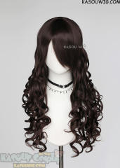 L-1 / KA030 deep brown 75cm long curly wig