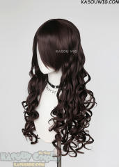 L-1 / KA030 deep brown 75cm long curly wig