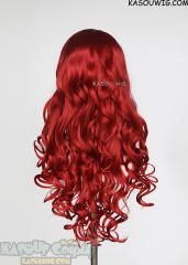 L-1 / KA042 apple red 75cm long curly wig