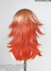 Honkai: Star Rail Mydei 50cm layered flippy peach orange ombre wig