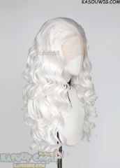 Lace Front>> Snow White 75cm long middle parting curly wig LFL-1/KA001