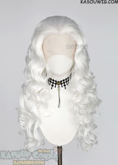 Lace Front>> Snow White 75cm long middle parting curly wig LFL-1/KA001