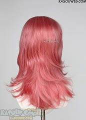 M-3 KA036 Rose Pink 52cm long layered choppy wig