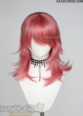 M-3 KA036 Rose Pink 52cm long layered choppy wig