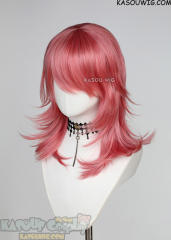M-3 KA036 Rose Pink 52cm long layered choppy wig