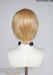 S-2 / SP23 light peach short bob smooth cosplay wig with long bangs