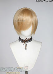 S-2 / SP23 light peach short bob smooth cosplay wig with long bangs