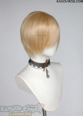 S-2 / SP23 light peach short bob smooth cosplay wig with long bangs