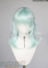 M-3 SP16 Pastel Mint Green 52cm long layered choppy wig