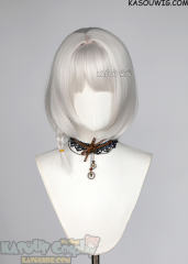 Zenless Zone Zero Anby siver side-parted bob wig