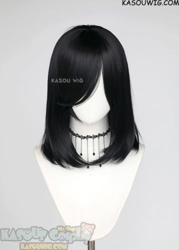 M-1/ KA032 Howl's Moving Castle Howl jet black 40 cm long bob cosplay wig