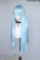 L-4 KA045 100cm/39.5" long straight versatile Light Cyan wig