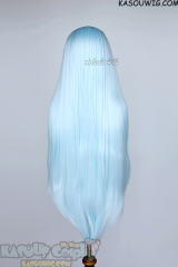 L-4 KA045 100cm/39.5" long straight versatile Light Cyan wig
