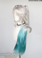 【2 Colors】Honkai: Star Rail Feixiao 110cm long ponytail wig dyed teal ponytail