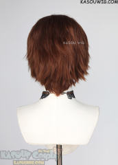 S-1 / KA026>>31cm / 12.2" short Walnut Brown layered wig, easy to style