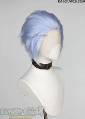 Lace Front>>> Light Periwinkle all back spiky wig LFS-1/KA054