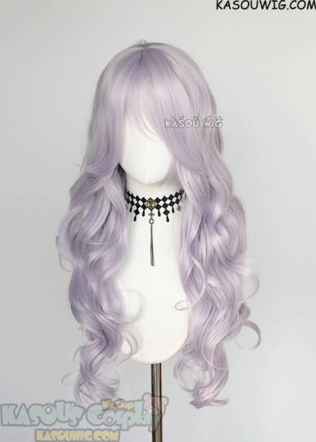 L-3 / SP38 silver lilac long layers loose waves wig