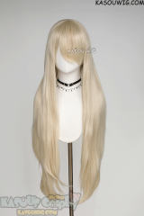 L-4 SP17 100cm/39.5" long straight versatile Light Cream Blonde wig