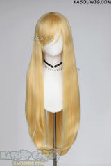 L-4 SP01 100cm/39.5" long straight versatile Pastel Yellow wig