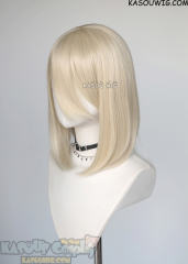 M-1/ SP17 BanG Dream ! Misumi Uika light cream blonde long bob cosplay wig. shouder length