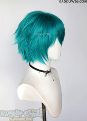 Your Turn To Die YTTD Sou Hiyori /Shin Tsukimi short teal layered wig