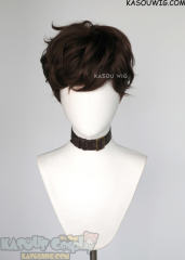 Hazbin Hotel Alastor short brown curly wig