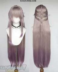 【Ships in 24 hours】Honkai: Star Rail The Herta 110cm long straight pinkish-brown purple gradient wig