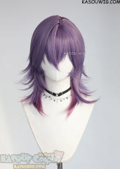 【Ships in 24 hours】Genshin Impact Durin medium length purple red ombre wig