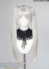 Sousou no Frieren Frieren silver white 83cm clip-on ponytails wig KA002