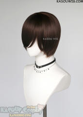 S-2 / KA028 Bistre Brown hort bob smooth wig with long bangs