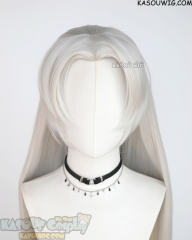 Sesshomaru 120cm long silver white middle parted straight wig