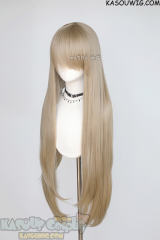 L-4 SP11 100cm/39.5" long straight versatile Beige Blonde wig