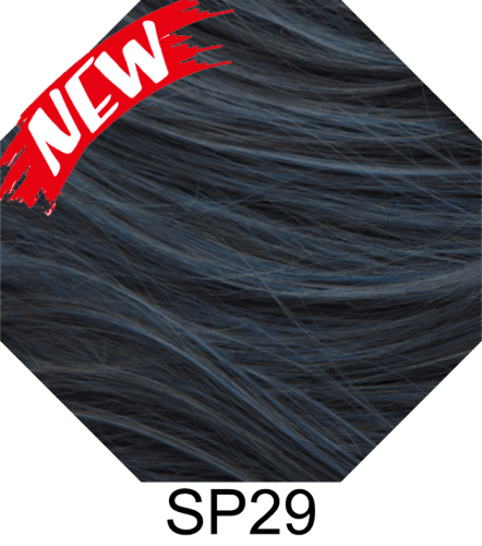 S-6 SP29 Bluish Gray short bob wig with long bangs