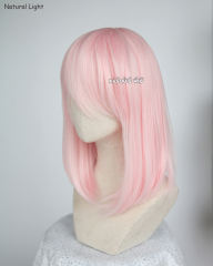 M-1/ SP34 Pale Pink shoulder- length bob wig