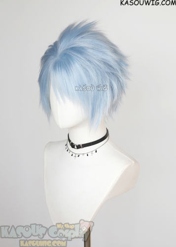 NANA Shinichi Okazaki / S-5 short layered icy blue spiky wig