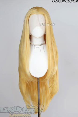 Lace Front>> Dungeon Meshi Marcille Donato 100cm long straight blonde wig