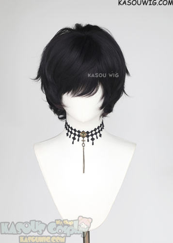 Witch Hat Atelier Agott blackish purple curly cosplay wig