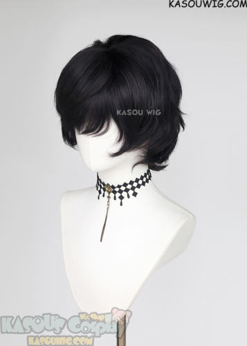 Witch Hat Atelier Agott blackish purple curly cosplay wig