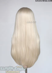 L-2 / KA006A Platinum Blonde 75cm long straight wig