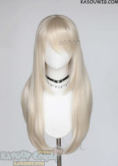 L-2 / KA006A Platinum Blonde 75cm long straight wig